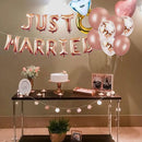 Laventy Just Married Balloons Just Married Banner Bridal Shower Party Balloons Bridal Shower Party Decoration
