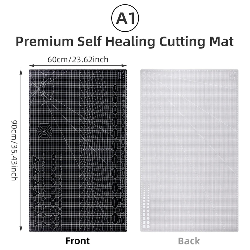 A1 Self-healing PVC Cutting Pad,DIY Desktop Protection Pad For Leather Cutting,Carving,Punching,Paper Crafts,Clay Crafts