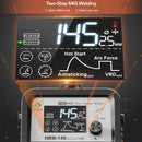 HITBOX 145A 4 in 1 Multi-process MlG Welder MMA/Gasless MIG/Lift TIG Welding Machine Support Spool Gun Large LED Display Welders