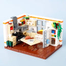 MOC City Building Blocks Accessories Mahjong Machine Plant Sofa Bed Piano Refrigerator Kitchen Toy Brick Florist Bar X009 TV Set