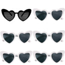 8pcs/6pcs Bachelorette Hen Party Sunglasses Black Heart Shaped Glasses Bride To Be Bridesmaid Gifts Wedding Bridal Shower Decor