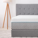 Queen Mattress 14 Inch, Charcoal Gel Memory Foam Mattress Bed in a Box,  Made in USA, Medium Firm, CertiPUR-US Certified, White