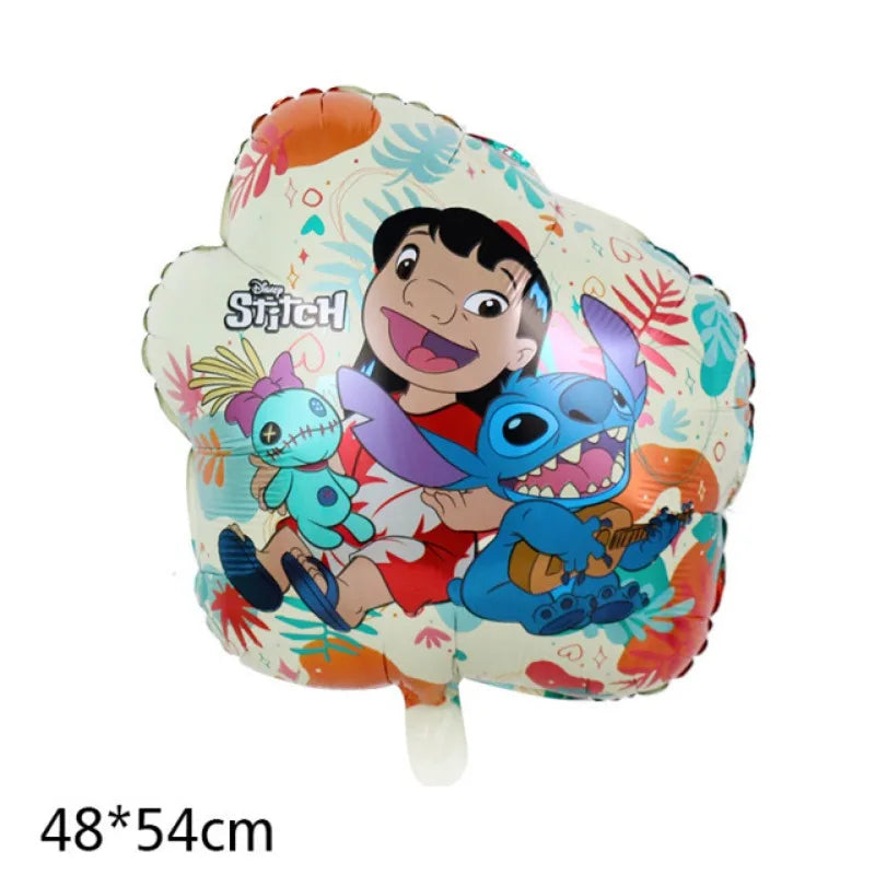 Disney Cartoon Anime Birthday Party Lilo&Stitch Decorated Aluminum Film Balloon