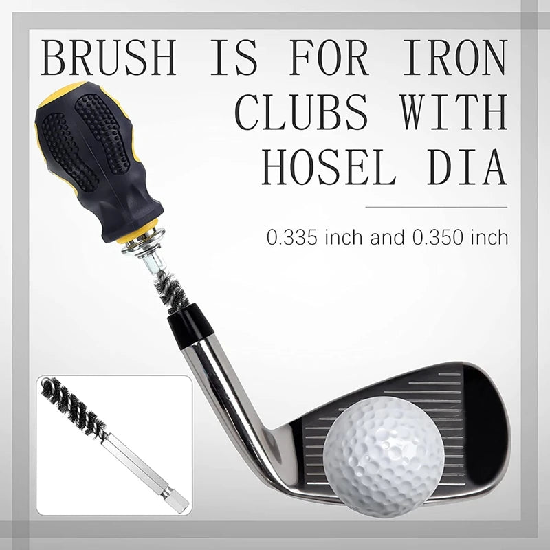 Golf Clubs Head Hosel Brush Golf Club Brush Wire Brush Cleaning Polishing Tool Electric Drill Wire Brush for Iron and Wood Hot