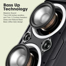 W-KING 80W RMS Party Portable Speakers Bluetooth Wireless Boombox/4 Drivers(2*4.04'' Woofer), Huge 105dB Sound Large Speaker