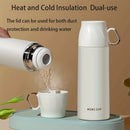 Portable Stainless Steel Insulated Bottle with Lid and Handle Mini Insulated Mug thermos Vacuum Bottle for home office student