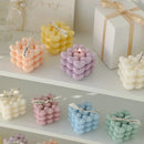 Love Candle Valentine's Day Gift Heart Shaped Handmade Rubik's Cube Aromatherapy Gift Accompanying Gift Modelling