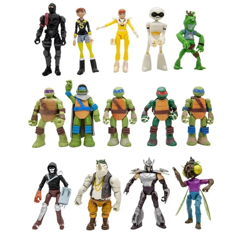 Teenages Mutants Ninjas Turtles Playmates Toy Movie Version Michelangelo Donatello Action Figure Model Toys Children Gifts