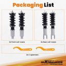 maXpeedingrods Coilover Kits for Civic EK EJ 1996-2000 24 Ways Adjustable Damper Shock Absorber Gray