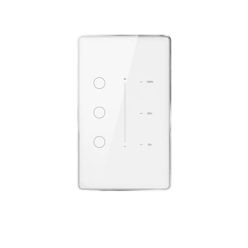 Zemismart Zigbee EU US Dimmer Light Switch 3 Gang With Neutral Interruptor Work with Tuya Alexa Google Home Smart Life App