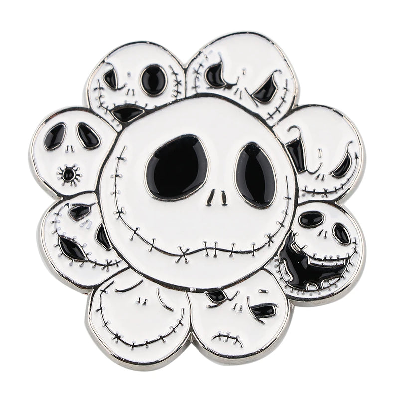 The Nightmare Before Christmas Pin Halloween Pumpkin Pin Badge Women's Brooch Jeans Brooches Enamel Clothing Jewelry Accessories