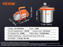 VEVOR 3GAL/5GAL Vacuum Chamber&3.5CFM Pump Kit Tempered Glass Lid Vacuum Degassing Chamber Kit for Stabilizing Wood, DIY Epoxies