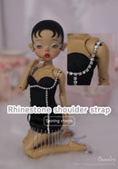 New BJD Nova 1/6 Yosd Doll Modern Retro Makeup Styling Party  Doll With Black Satin Dress Resin Toys Movable Joint Doll