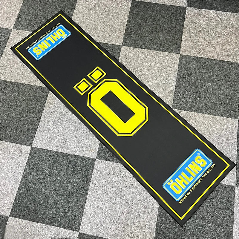 Display Motorcycle Parking Carpet Polyester Racing Moto Carpets Anti-slip Mat Bedside Rugs Display Mat Parking