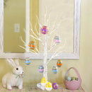 60cm Easter LED Birch Light Tree Decorations For Home Table Easter Egg Ornament Hanging organic Tree Happy Easter Party Supplies