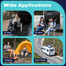 Universal Inflatable Car Bed Mattress Set w Air Pump Foldable Flocking Air Cushion for  Trunk Back Seat Camping Travel Sleeping