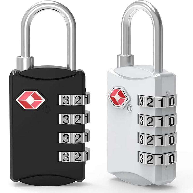 1Pc Security TSA Customs 3/4 Digit Combination Lock Anti-Theft Password Padlock Travel Suitcase Luggage Code Lock Cabinet Locker