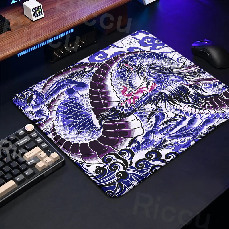 45X40cm Anime Mouse Pad Speed Control E-sport Dragon Gaming Laptops Small Size Keyboard Mat XS Rubber Portable Gamer Deskmat DIY