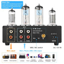 Nobsound T9 Mini 6E2 MM/MC Phono Stage Turntable Preamp HiFi Stereo Audio Vacuum Tube Preamplifier Dekstop Headphone Amp