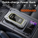 GKFLY Car Jump Starter Portable  Power Bank Air Compressor 150 PSi Tire Inflator Auto Portable Battery Starter for Cars