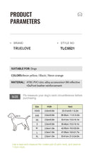 Truelove Pet Collar Waterproof  Anti-Odor Durable Adjustable PVC Polyester Soft Reflective Cloth Stripe Basic Dog Collar TLC5521