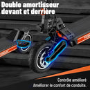 TODIMART S9 Adult Electric Scooter 1000W Motor 48V20.8AH Battery 80KM row Escooter 10 "Off-Road Fire E-Scooter