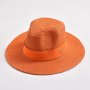 New Summer Straw Hat for Women Panama Soft Shaped Beach Sun Hat Outdoor UV Protection Travel Hat Sombreros De Mujer