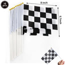 Black white racing tablecloth checkered flags racing car table cover plates cups race Track racing birthday party decor supplies