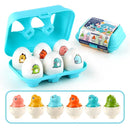 Easter Eggs Toddler Sensory Matching Eggs Toys Montessori Educational Learning Birthday Gifts for 1-3 Years Old Boys Girls