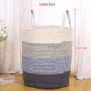 Cotton Rope Braided Dirty Clothes Basket Household Items Toys Storage Bag Living Room Bedroom Storage Cloth Art Storage Basket