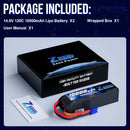 2pcs Zeee 3/4S Lipo Battery 14.8V 120C 10000mAh Softcase with EC5 Plug for RC Car Tank Truck Train FPV Drone RC Racing Parts