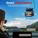 REDTIGER A4 Dashcam vorne und hinten 4K Dashcam Fahrtenschreiber für WiFi GPS Auto DVR für 24H Parkmodus Black Box fürs Auto