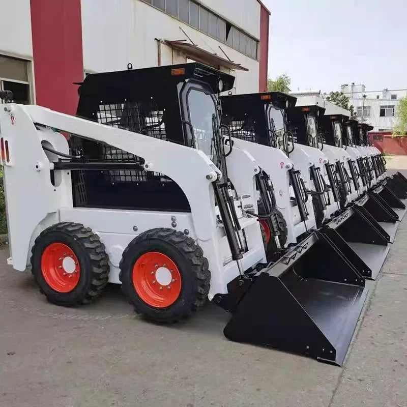 The Most Popular Small Wheel Loader Agricultural 4WD EPA Track Mini Skid Steer Loader  Construction Attachments Customizable