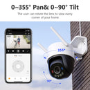 IMOU Cruiser SC 5MP WiFi Camera Red-Blue Warning Lights Outdoor Security Camera Full-Color Night Vision AI Human Detection IP66