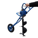63CC Hole Punch Ground Drill Pit Digger 2.2KW Gasoline Hand Push Agriculture Forestry  Digging Machine Two Color Available