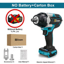 Gisam 1800N.M Torque Brushless Electric Impact Wrench 1/2 inch Screwdriver Cordless Wrench Power Tool For Makita 18V Battery Pin