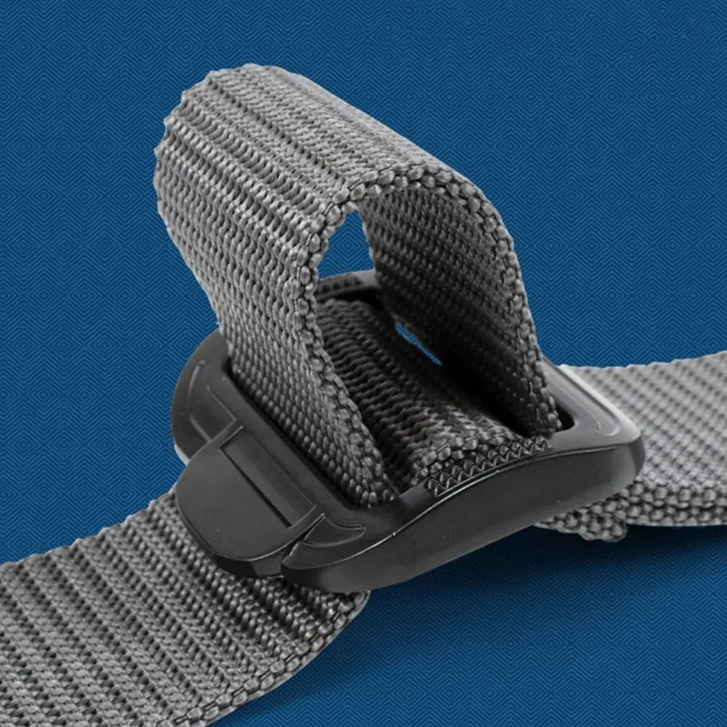 Nylon Outdoor  Belt Men's Belt Alloy Button Unisex Free Size 3.8cm Wide Nylon Belt Waistband