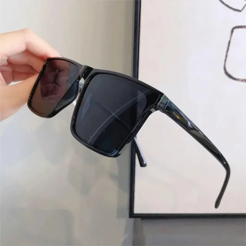 2024 New Fashion Sunglasses Men's Driving Anti-UV Sun Glasses Ladies Oversized Square Frame Shades UV400 Gafas De Sol y2k Очки