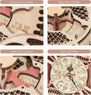 Robotime Wanduhr 3D-Holzpuzzle Holz-Set Mechanische Bausätze Holz-Puzzlespiel Kindergeschenk Bestes Weihnachtsgeschenk