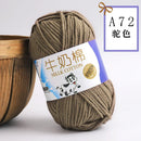 2Pcs Milk Cotton Knitting Yarn Soft Warm Yarn for Hand Knitting Worsted Crochet Threads Wool Line for Handmade