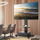 Rolling Floor TV Stand Tilting Height Adjustable for 32-70 Inch Portable TV Trolley Cart