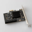 PCIe 1X SATA 3.0 6 Ports Expansion Card PCI-E Controller Card Gen 3 6Gbps ASM1064 Chip Supports 4X 8X 16X For Windows