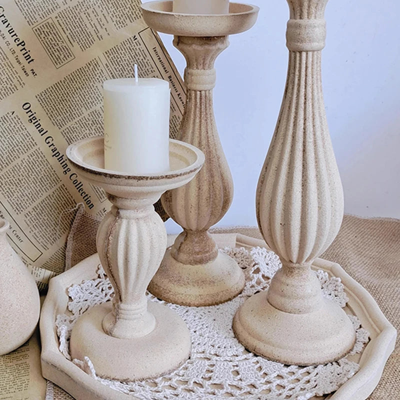 Wooden Candle Holder For Wedding Decorations Candlestick Decorative Candle Stand Party Living Room Home Decor Centerpieces