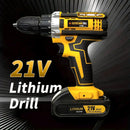 Lithium battery-powered screwdriver, electric screwdriver, electric hand drill, electric impact drill, combo set, home DIY kit