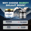 Pure Himalayan Shilajit Resin with Fulvic Acid & Trace Minerals, Original Shilajit Supplement Support Metabolism & Immune System