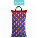 HappyFlute Lager Size Polyester PUL Waterproof Baby Bags for Mom Baby Stroller Use 40*70cm Big Size Double Packet Diaper Wet Bag