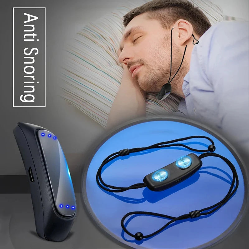 Smart Anti Snoring Device Ems Pulse Stop Snoring Effective Solution Snore Sleep Apnea Aid Noise Reduction Well Health Care