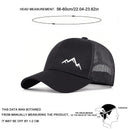 Unisex Mountain Range Embroidery Baseball Net Caps Spring and Summer Outdoor Adjustable Casual Hats Sunscreen Hat