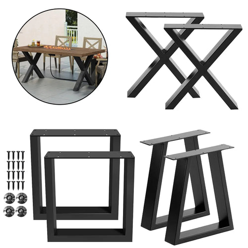The Underframe | Modern Iron Desk Table Legs (2-Pack)