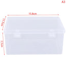 PP Storage Box Transparent Desktop Organizer Large Capacity Stickers Pencil Subpackage Holder Stationery